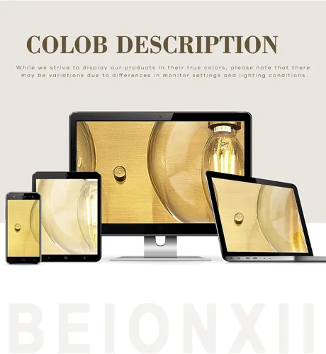 Vista 8 de Beionxii BX-VL03BG-3CG - Lámpara de tocador de baño de 3 luces de oro cepillado, modernas luces de tocador con pantalla de vidrio transparente