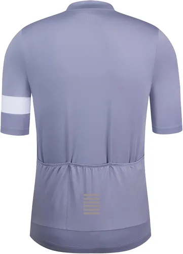 Vista 2 de Maillot de ciclismo para hombre, bolsillo con cremallera, manga corta, ligero, Aero JRace, ajuste de bicicleta de carretera, camisa con costuras