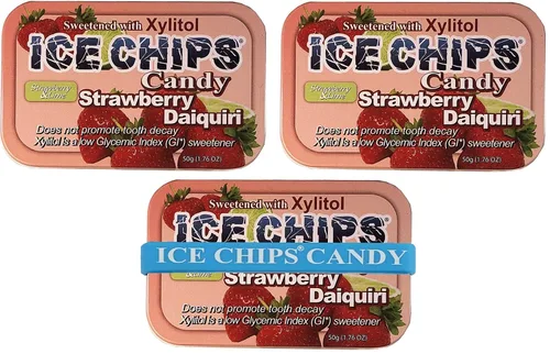 Vista 4 de ICE CHIPS Latas de caramelo de xilitol (Clove Plus, paquete de 3) - Incluye banda como se muestra