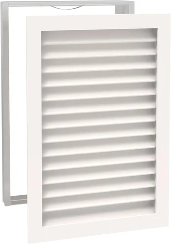 Vista 20 de Worth Home Products - Rejilla de retorno de CA de lujo de 12 pulgadas de ancho x 12 pulgadas de alto x 3 pulgadas de profundidad solo para paredes