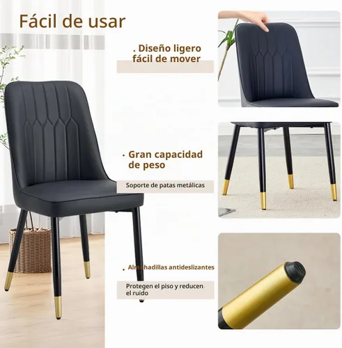 Vista 7 de Juego de mesa de comedor blanco Ebullient para 4, juego de mesa de comedor ovalada de mármol de 67' con 4 sillas de metal, parte superior de grano