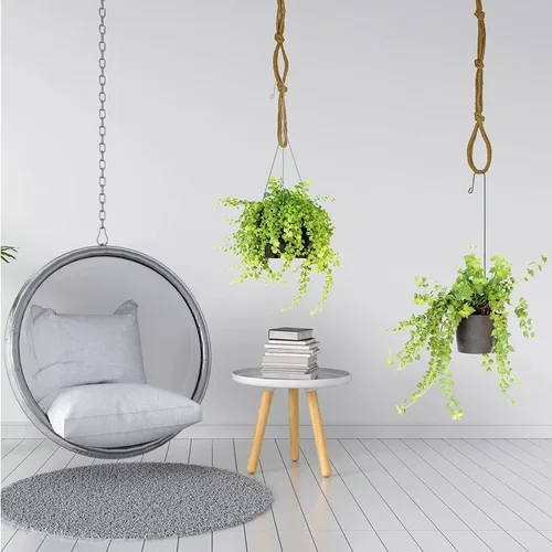 Vista 6 de Extensores conectables para colgar plantas, extensor de cuerda duradera para macetas, baños de pájaros, adornos decorativos, extensor de gancho