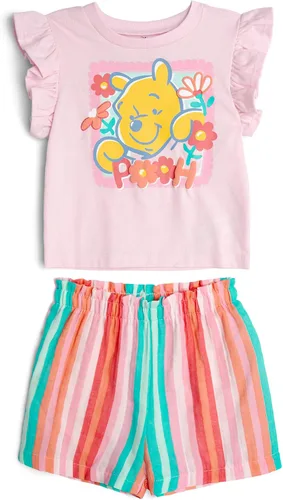 Vista 7 de Disney Conjunto de camiseta y pantalones cortos de gasa para bebés y niños grandes (12 meses - 14-16)
