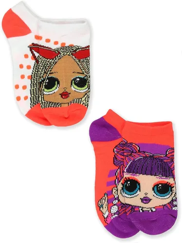 Vista 6 de L.O.L. Surprise! OMG - Juego de 6 calcetines para niñas pequeñas (M (6-8), rosa), Rosado
