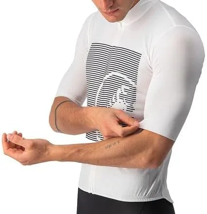Vista 3 de Castelli Bagarre Jersey MarfilSavile Azul Talla M