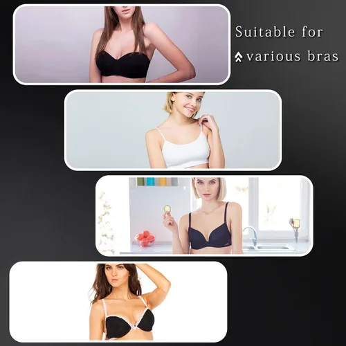 Vista 6 de Honoson 2 pares de inserciones de brasier de silicona transpirable, impermeables, transpirables y reutilizables, realzadores de pecho, adecuados