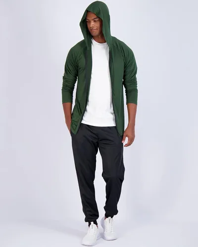 Vista 4 de Real Essentials Paquete de 3 sudadera con capucha y chaqueta de manga larga con cremallera completa para hombre