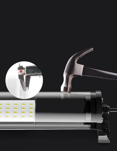 Vista 3 de Iluminación de máquina LED de 10 W QUJILINE Luces de tubo de fresado CNC Torno de perforación Máquina Led Luz de trabajo Lámpara a prueba