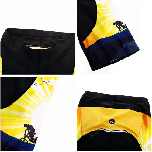 Vista 5 de Conjunto de pantalones cortos de ciclismo Pro Team para bicicleta MTB para hombre
