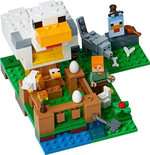 Vista 2 de El gallinero Juego de construcción LEGO Minecraft 21140 (198 piezas)
