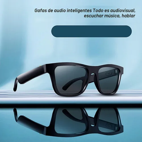 Vista 3 de Fydun Gafas de sol inteligentes que llaman las manos que filtran el deslumbramiento gafas de música para viajar
