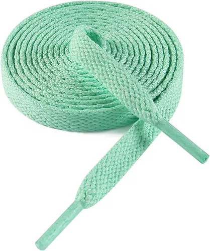 Vista 28 de VSUDO Cordones planos para tenis, cordones para tenis, cordones atléticos 01 Blanco
