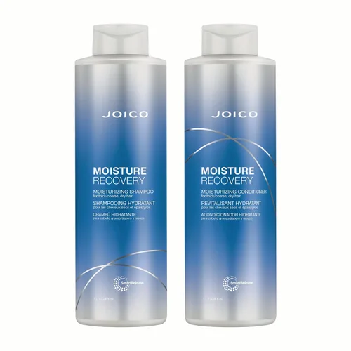 Vista 9 de Joico Moisture Recovery Moisturizing Shampoo & Conditioner For Thick, Coarse, Dry Hair Restore Moisture, Smoothness, Strength, & Elasticity