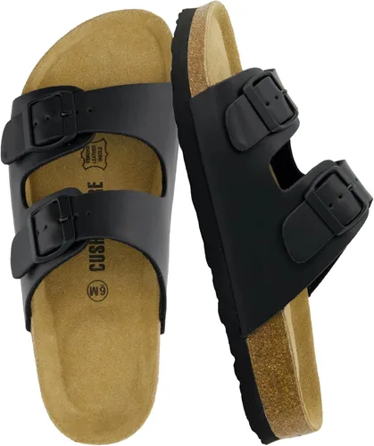 Vista 20 de CUSHIONAIRE Lane Cork Slide Women's Sandals, Comfortable Sandals for Women Negro