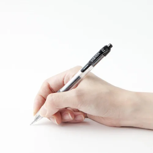Vista 5 de ZEBRA B-JJ3-BK Bolígrafo de gel, Sarasa, 0.5, negro, 10 bolígrafos