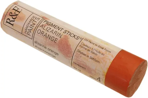 Vista 84 de R&F Handmade Paints - Pigmento profesional al óleo en barra, naranja lizarina, 6.4 fl oz