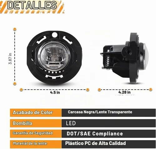 Vista 2 de Conjunto de luces antiniebla LED para Jeep Grand Cherokee 2014