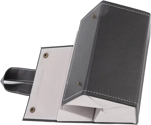 Vista 6 de TOPINCN Estuche organizador de gafas de sol para hombres y mujeres, 5 ranuras, soporte de lentes de almacenamiento de piel sintética para gafas
