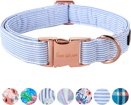 Vista 26 de Unique style paws Collar de perro con hebilla de plástico con colgante, collar de cachorro para primavera y verano, traje de baño para fiesta
