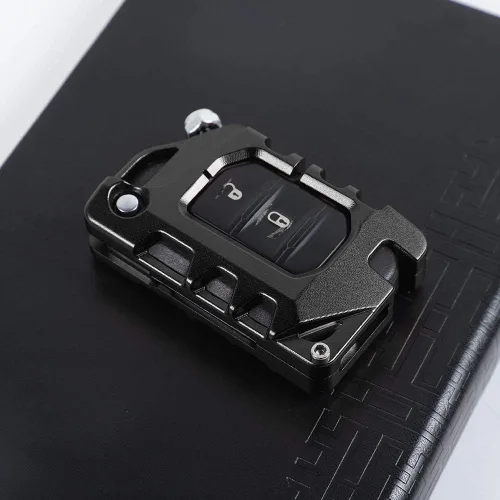 Vista 7 de JeCar Funda para llavero Jeep Wrangler JL JLU JT 2018-2020, color negro