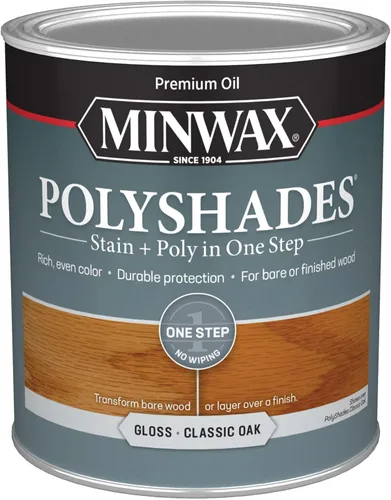 Vista 61 de Barniz Minwax 213104444 PolyShades Miel