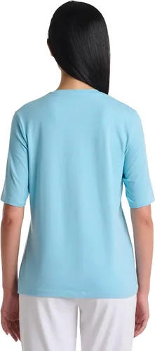 Vista 3 de Coolibar Camiseta de manga corta Morada Everyday UPF 50+ para mujer, protección solar