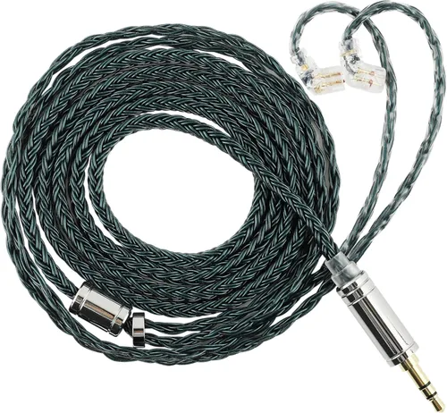 Vista 8 de Linsoul Tripowin Zonie - Cable IEM de 16 núcleos chapados en plata, cables mejorados para auriculares SPC de 1.25m para ZS10 PRO 2 AS10 PRO ZSN PRO