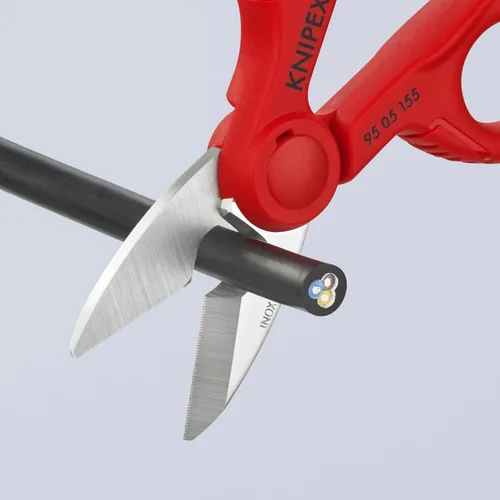 Vista 8 de KNIPEX Tools - Tijeras para electricistas (9505155SBA)