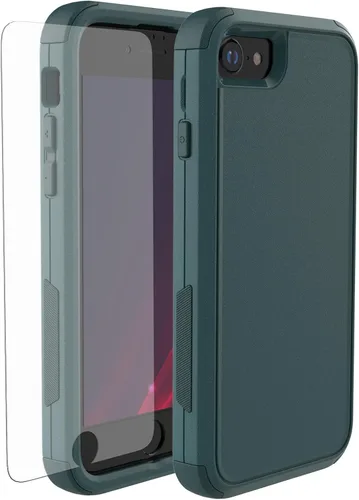 Vista 11 de X-belmox Funda resistente para iPhone SE 2022 (3ª generación), iPhone SE 2020 (2ª generación), 3 en 1 [a prueba de golpes] [a prueba de caídas]