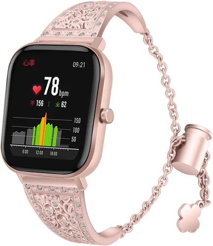Vista 8 de FitTurn Correa de reloj compatible con Amazfit Active 2 Square/1/GTS 4 4mini/GTS 3/GTS 2/GTS 2e/GTS 2 mini/GTR 1.654 in/Bip 3 pro/Bip 3 SmartWatch