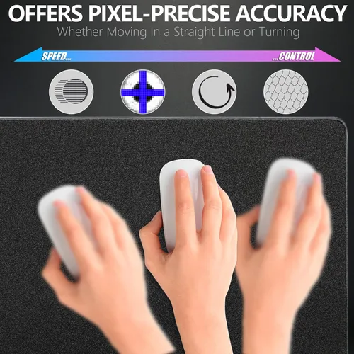 Vista 4 de X-Raypad Aqua Control 2 - Alfombrilla de mouse para juegos de ultra alta precisión con velocidad perfecta y capacidad de control, deslizamiento X e