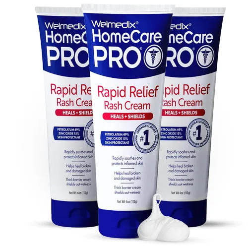 Vista 10 de Welmedix HomeCare PRO Crema de Alivio Rápido para Sarpullido en Pañal para Adultos – Crema de Barrera Hidratante Extra Gruesa para Incontinencia