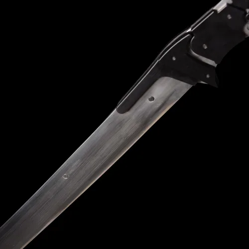 Vista 4 de Samuel Rodrigues/Raiden Sword Japanes Juego Cosplay Prop Metal Versión mejorada Katana Negro/Rojo No Sharp