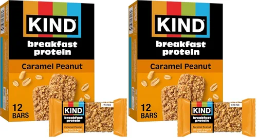 Vista 10 de KIND - Barras de proteína para el desayuno, mantequilla de almendras, snacks saludables, libres de gluten, con 8g de proteína, 6