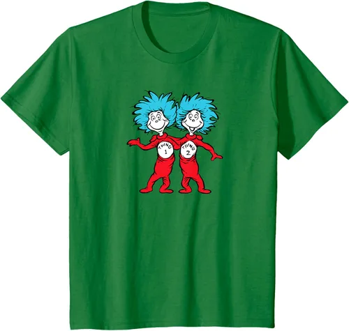 Vista 52 de Dr. Seuss Thing 1 Thing 2 Buddies - Camiseta Negro