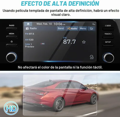 Vista 3 de Autorder Protector de pantalla para Hyundai Elantra 2021-2026, película de vidrio templado de 8 pulgadas, protector de pantalla táctil