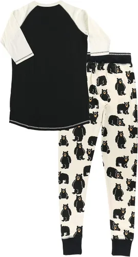 Vista 5 de Lazy One Conjuntos de pijama familiar a juego para adultos, niños y bebés (oso familiar)