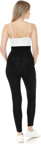 Vista 8 de Leggings Depot Jeans de maternidad para mujer con bolsillos, cómodos, elásticos, pantalones de embarazo
