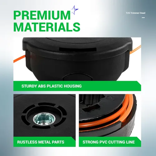 Vista 6 de BlueStars Cabezal de recortadora 128LD T25 - Compatible con Husqvarna 124L 125L 128L 128LD 128R 128RJ 223L 122L 125C 125L 125LDX 128R 128RJ 223L