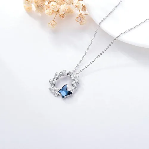 Vista 6 de YOSOPRETTY Animal Pendant Necklace with Crystals 925 Sterling Silver Animal Jewelry Gifts for Women Girls Mom Daughter