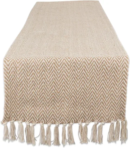 Vista 19 de DII Woven Basic - Camino de mesa Chevron de la colección de mesa, 15 x 72 pulgadas, gris