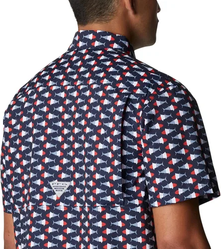 Vista 5 de PFG Super Slack Tide Camp - Camiseta para hombre, color gris