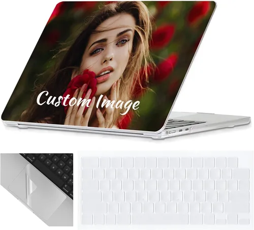 Vista 16 de Se7enline Funda compatible con MacBook Neo de 13 pulgadas 2026 A3404, diseño estético, bonita carcasa rígida femenina, cubierta de teclado