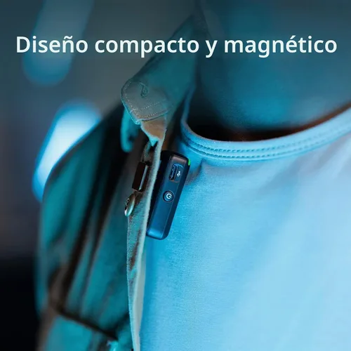 Vista 3 de DJI Mic (1 TX + 1 RX), Micrófono Lavalier Inalámbrico, Alcance de 250m (820 pies), Compacto y Ultraligero, 14 Horas de Grabación, Micrófonos
