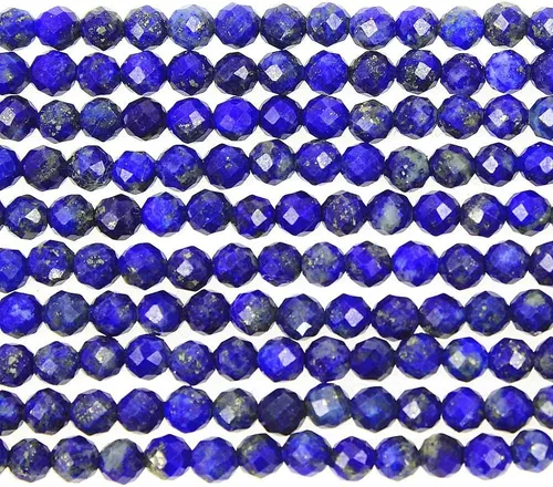 Vista 8 de MJDCB Cuentas sueltas redondas de amazonita natural facetadas de 0.118 in para hacer joyas, pulseras y collares