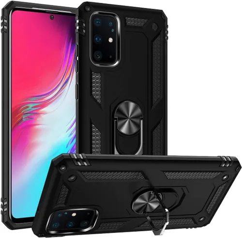 Vista 12 de ADDIT Funda S20 para Samsung Galaxy S20 de 6.1 pulgadas, con anillo de soporte, soporte ajustable, grado militar, protección resistente, a prueba