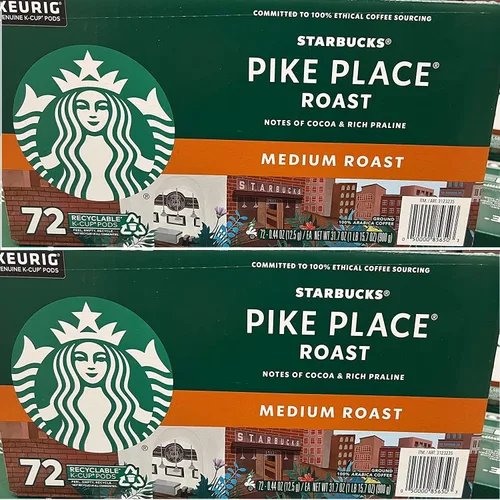 Vista 12 de Starbucks Cápsulas de café K-Cup, café de tostado medio con 2X cafeína mezcla de la casa para cafeteras Keurig, 100% arábica, 6 cajas