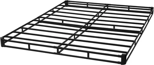 Vista 9 de VEVOR Base de cama tamaño Queen con tela lavable, marco de metal resistente para cama Queen, base de colchón de 4 pulgadas, capacidad máxima