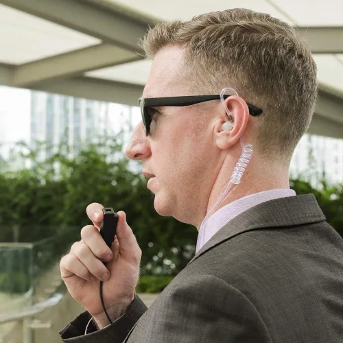 Vista 6 de Walkie Talkie auricular con micrófono para radio Motorola