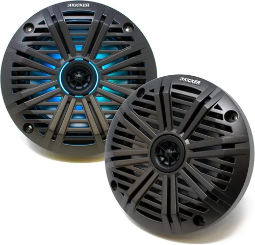Vista 9 de KICKER Altavoces coaxiales marinos de 6.5" de 4 ohmios de reemplazo OEM en negro